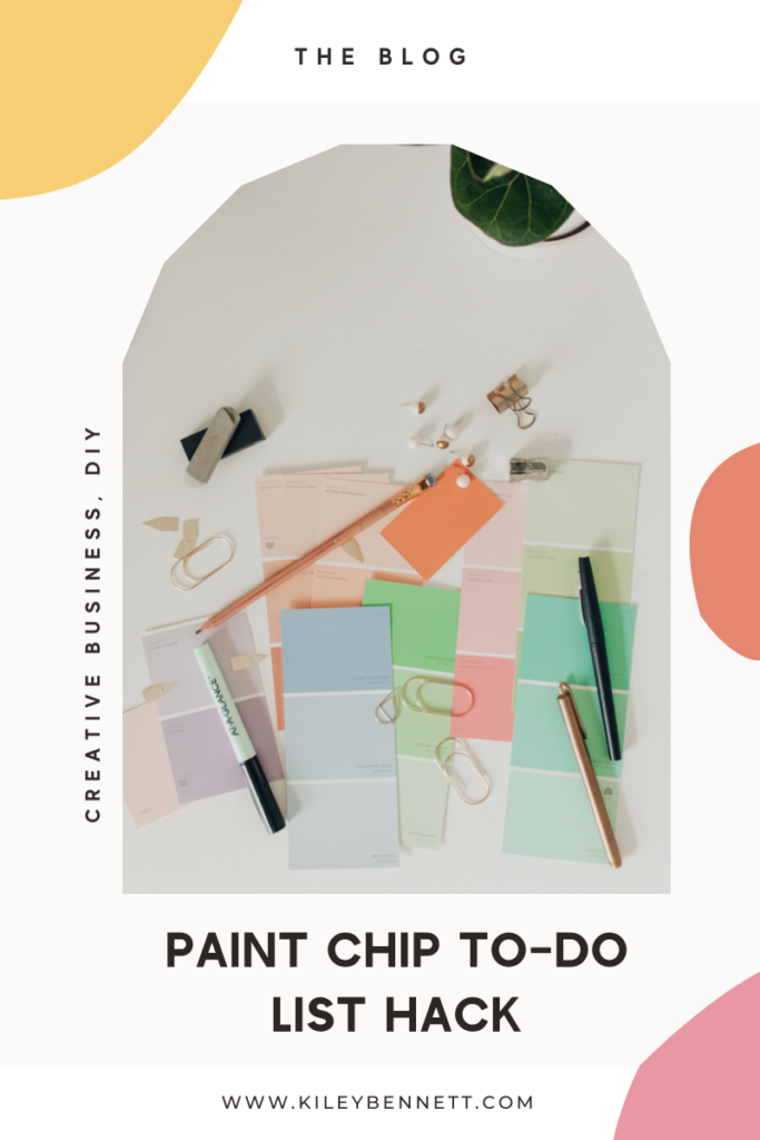 Paint Chip To-Do list Hack